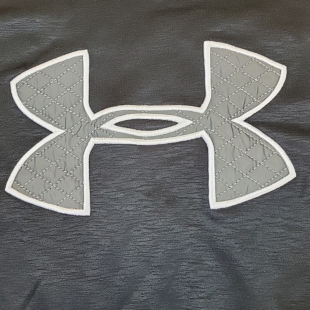 Under Armour ColdGear Hoodie Womens Medium Black Loose Fit Pullover Logo Sweatsh - Picture 7 of 10